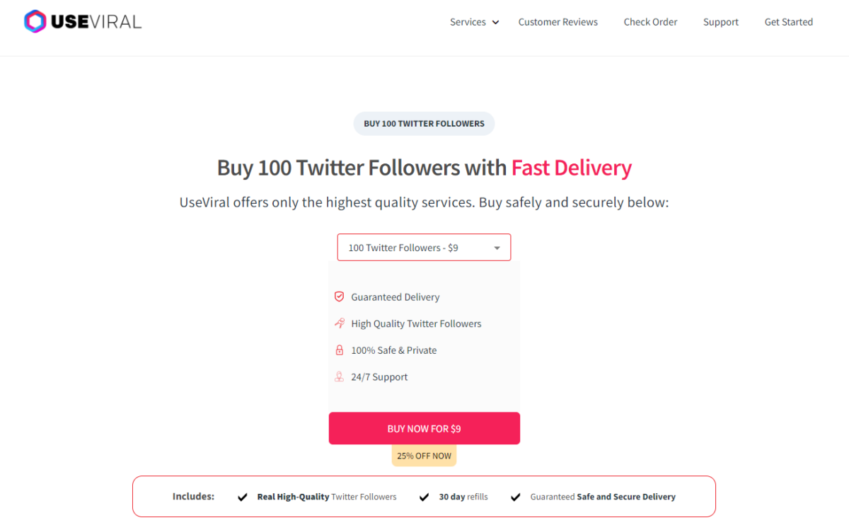 Buy 100 Twitter Followers 1