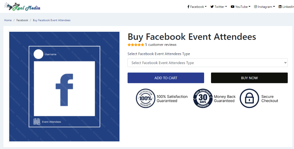 Buy Real Media Buy Facebook Event Attendees