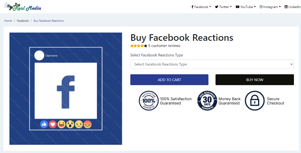 Buy Real Media Buy Facebook Reactions