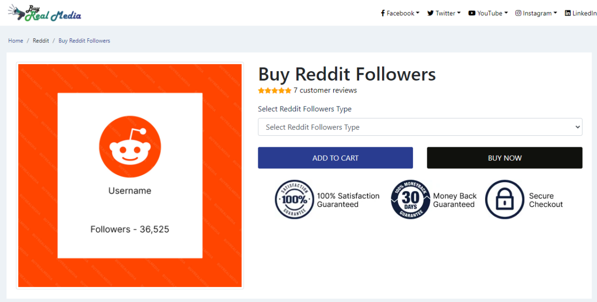 Buy Real Media Buy Reddit Followers