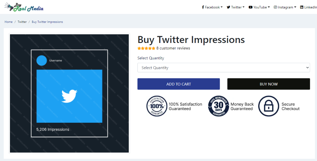 Buy Real Media Twitter Impressions