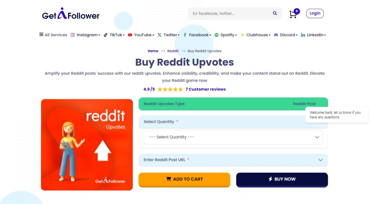 GetAFollower - Buy Reddit Upvotes