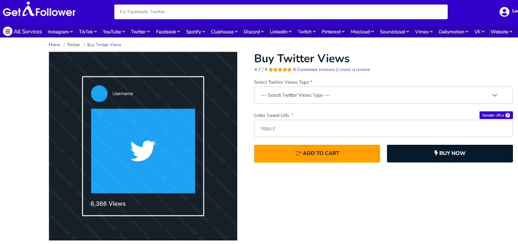 GetAFollower Buy Twitter Video Views