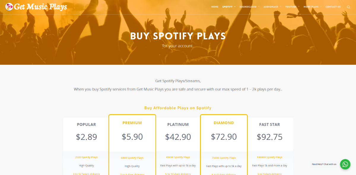 Getmusicplays Buy Spotify Plays
