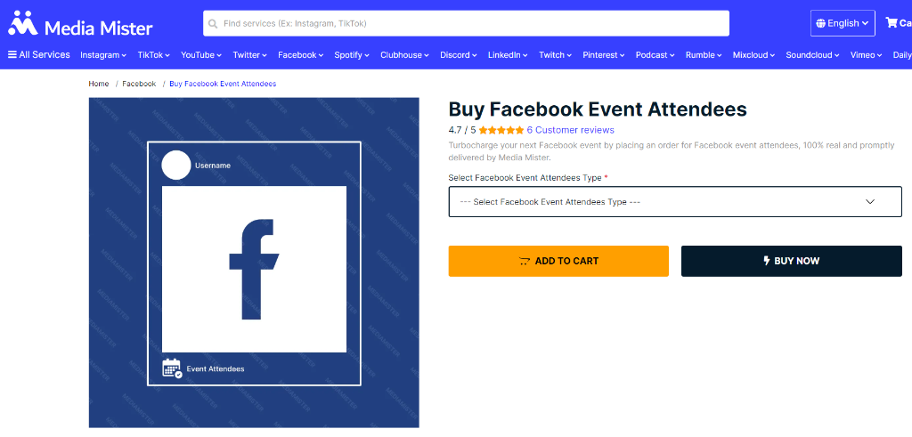 Media Mister Buy Facebook Event Attendees