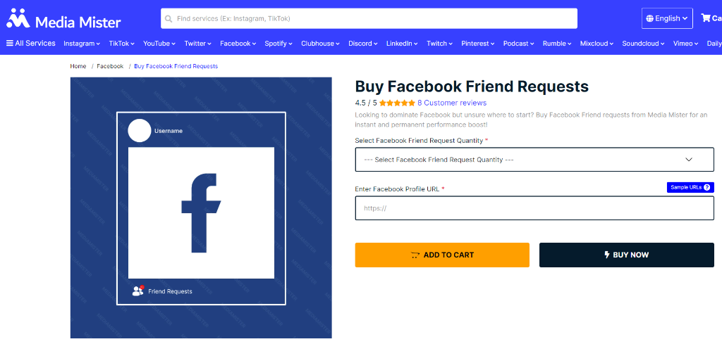 Media Mister Buy Facebook Friend Requests