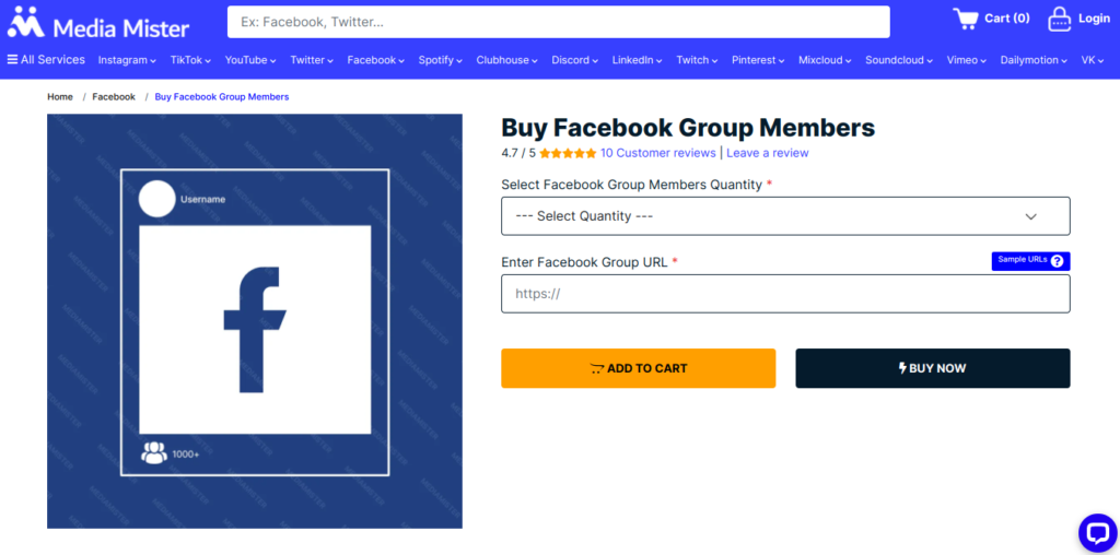Media Mister Buy Facebook Group Members