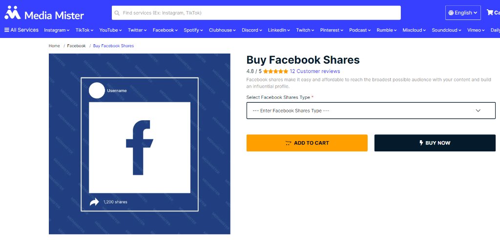 Media Mister Buy Facebook Shares