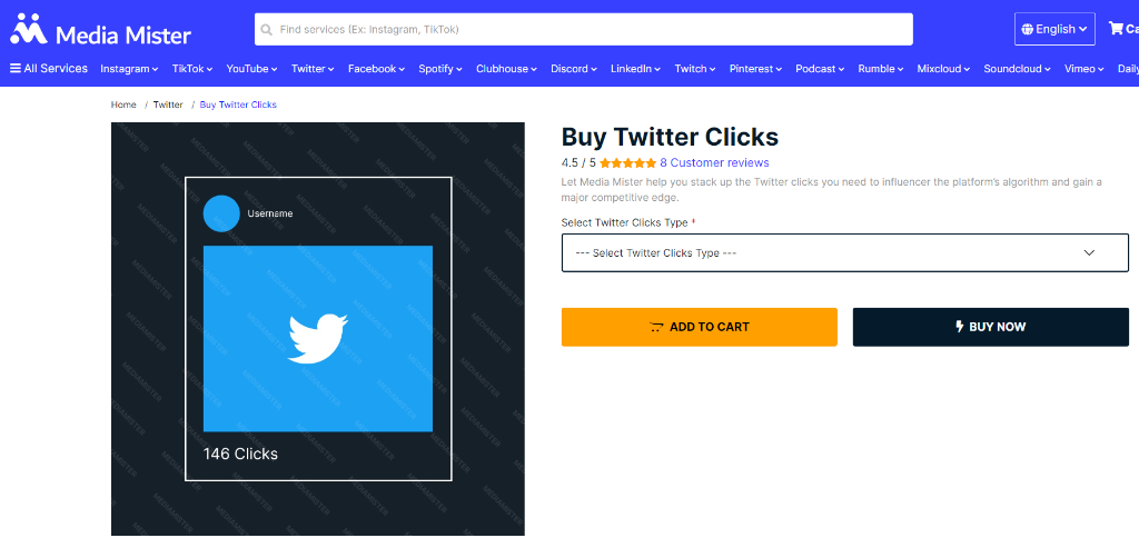 Media Mister Buy Twitter Clicks
