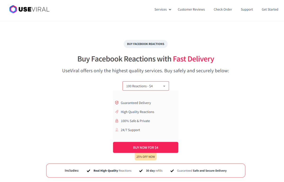 UseViral Buy Facebook Reactions