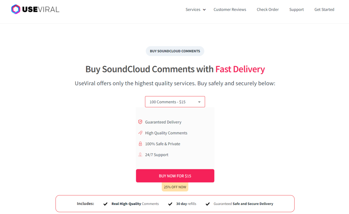 UseViral Buy SoundCloud Comments