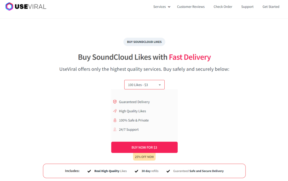 UseViral Buy SoundCloud Likes