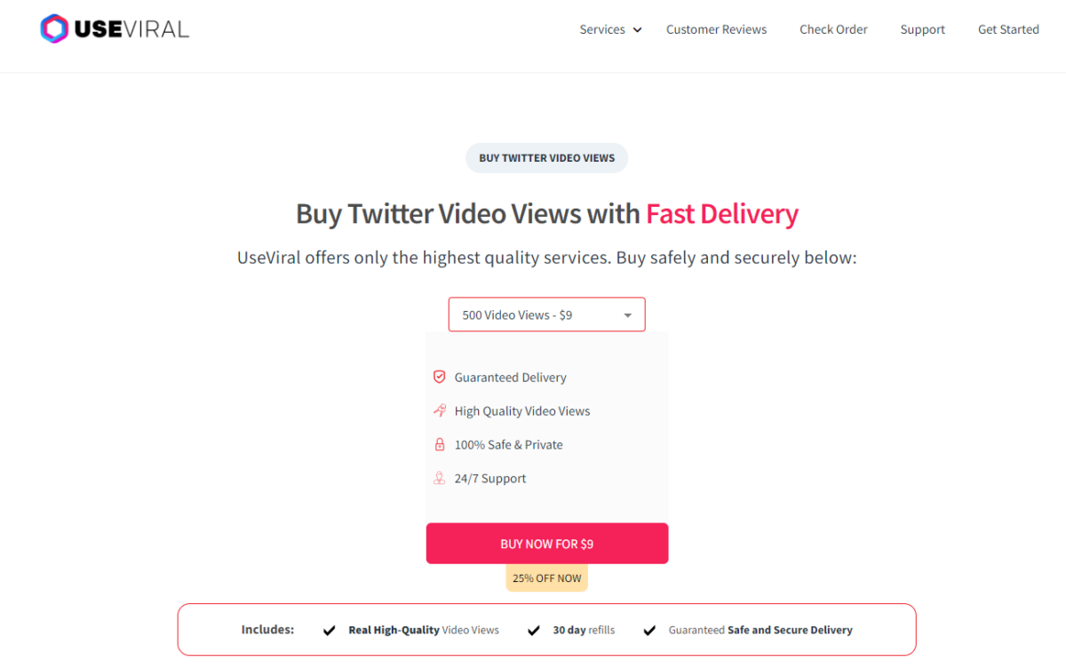 UseViral Buy Twitter Video Views