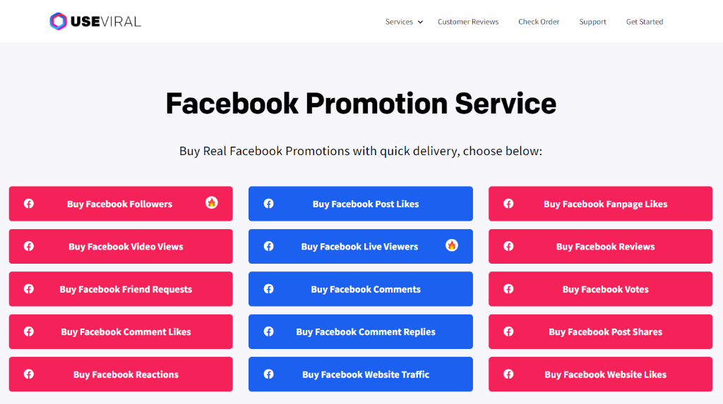 UseViral Facebook Promotion Service