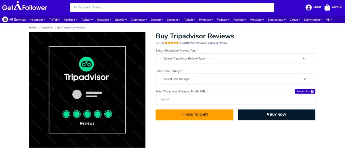 GetAFollower Buy Tripadvisor Reviews