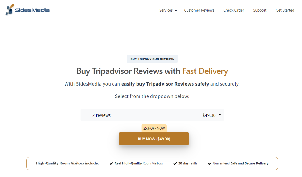 SidesMedia Buy Tripadvisor Reviews