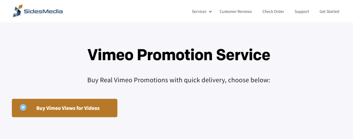SidesMedia Vimeo Promotion Service