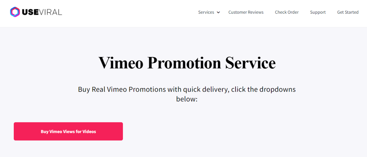 UseViral Vimeo Promotion Service