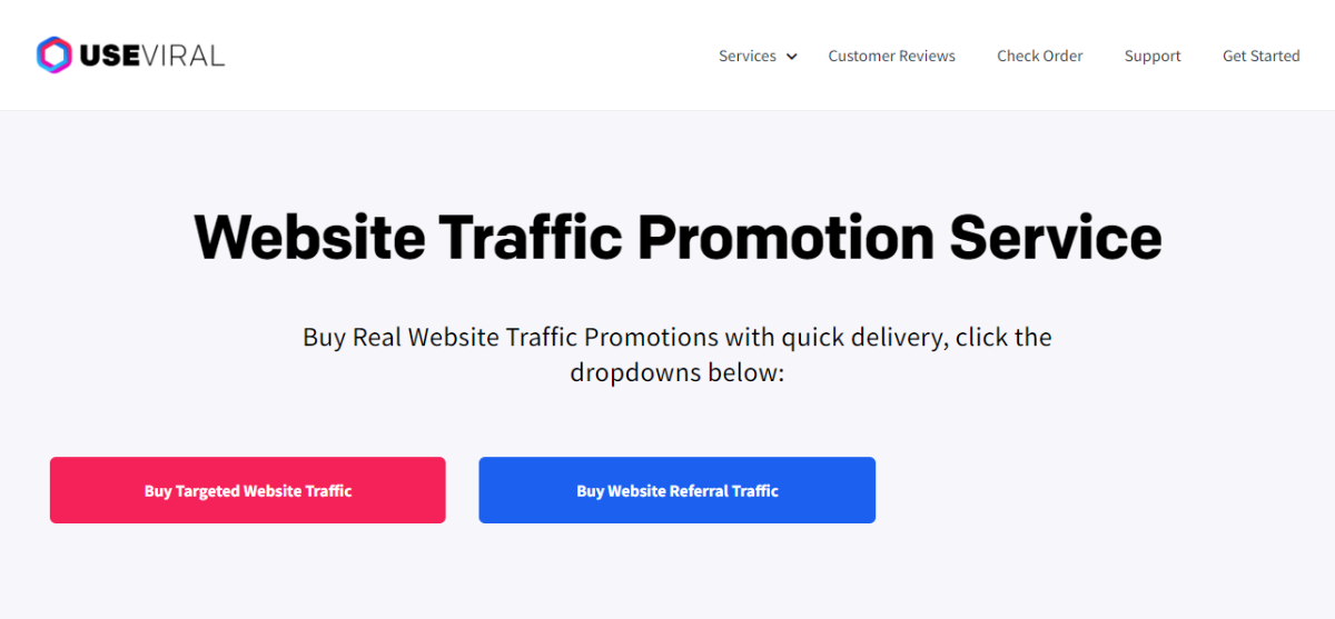 UseViral Website Traffic Promotion