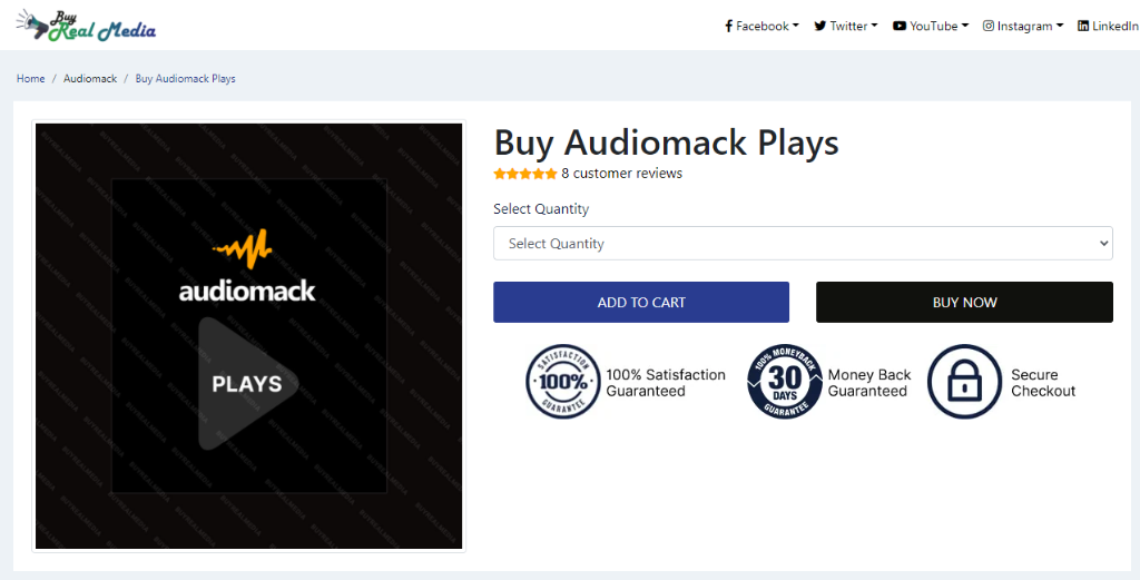 Buy Real Media Audiomack Plays