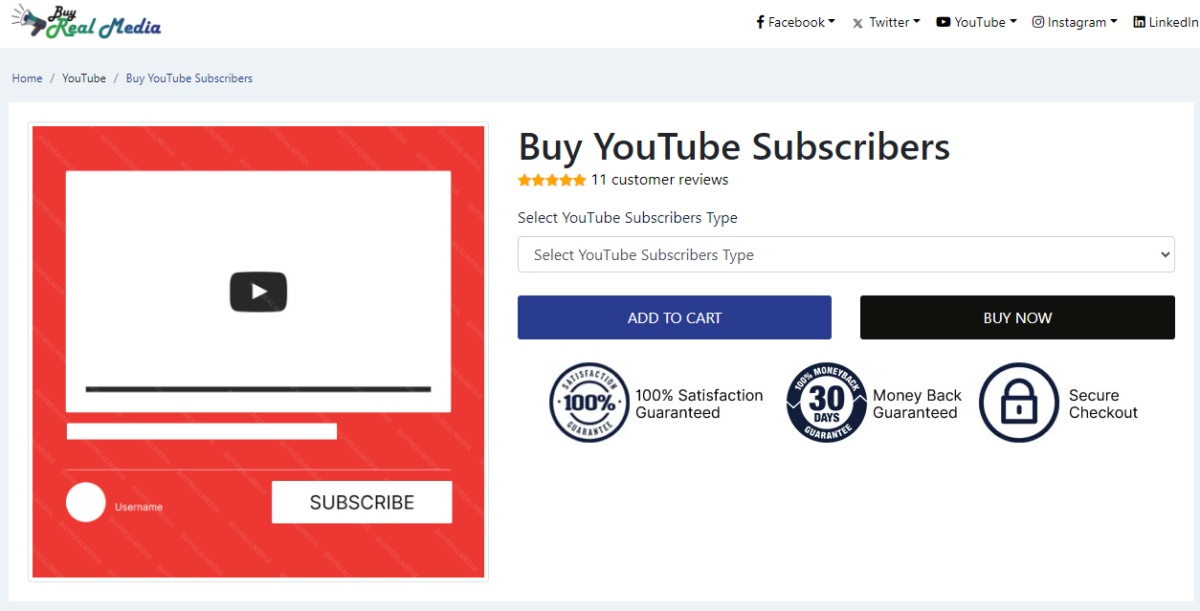 Buy Real Media Buy YouTube Subscribers